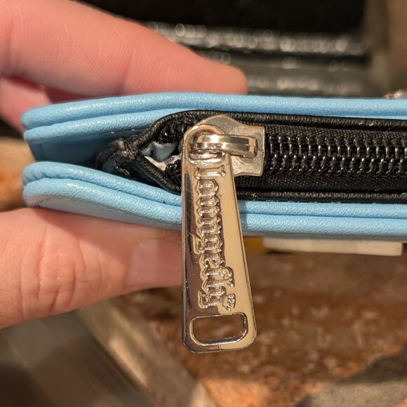 Loungefly Disney Parks, Dogs Flap Wallet Faux Leather Blue - Picture 6 of 10